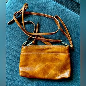 Shiraleah Chicago Crossbody Handbag Brown Leather